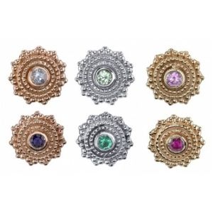 BVLA White Gold Afghan stud with Sapphire